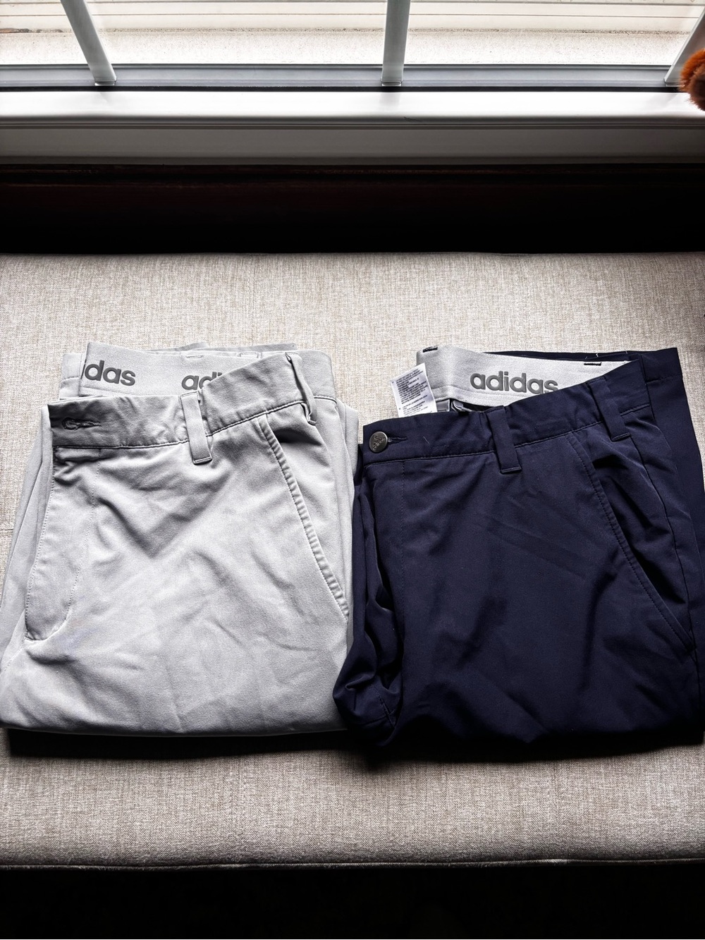 adidas Men’s Chinos — Navy and Light Gray